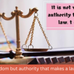 It is not wisdom but authority that makes a law. t – Tymoff